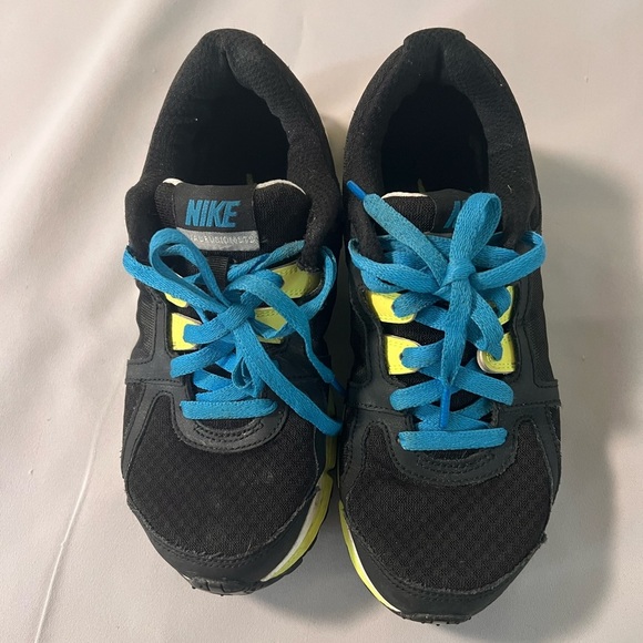 Nike Womens Dual Fusion ST2 454240-018 Black Blue Running Sneakers Size 8 - Picture 2 of 8